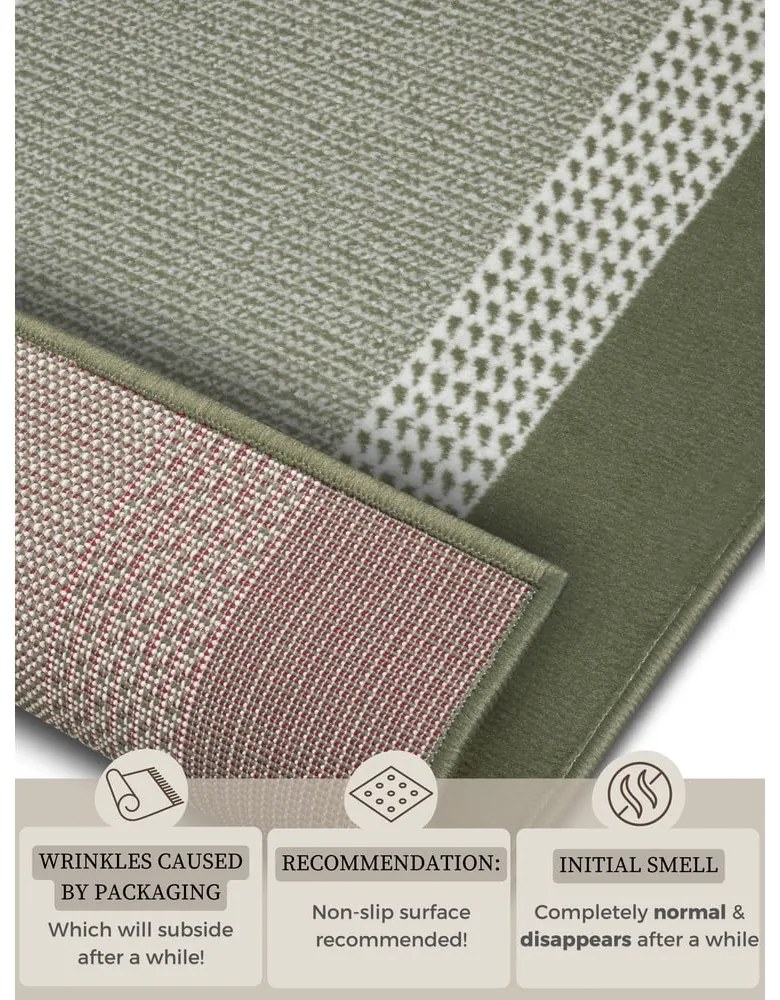 Zöld futószőnyeg 250x80 cm Band - Hanse Home