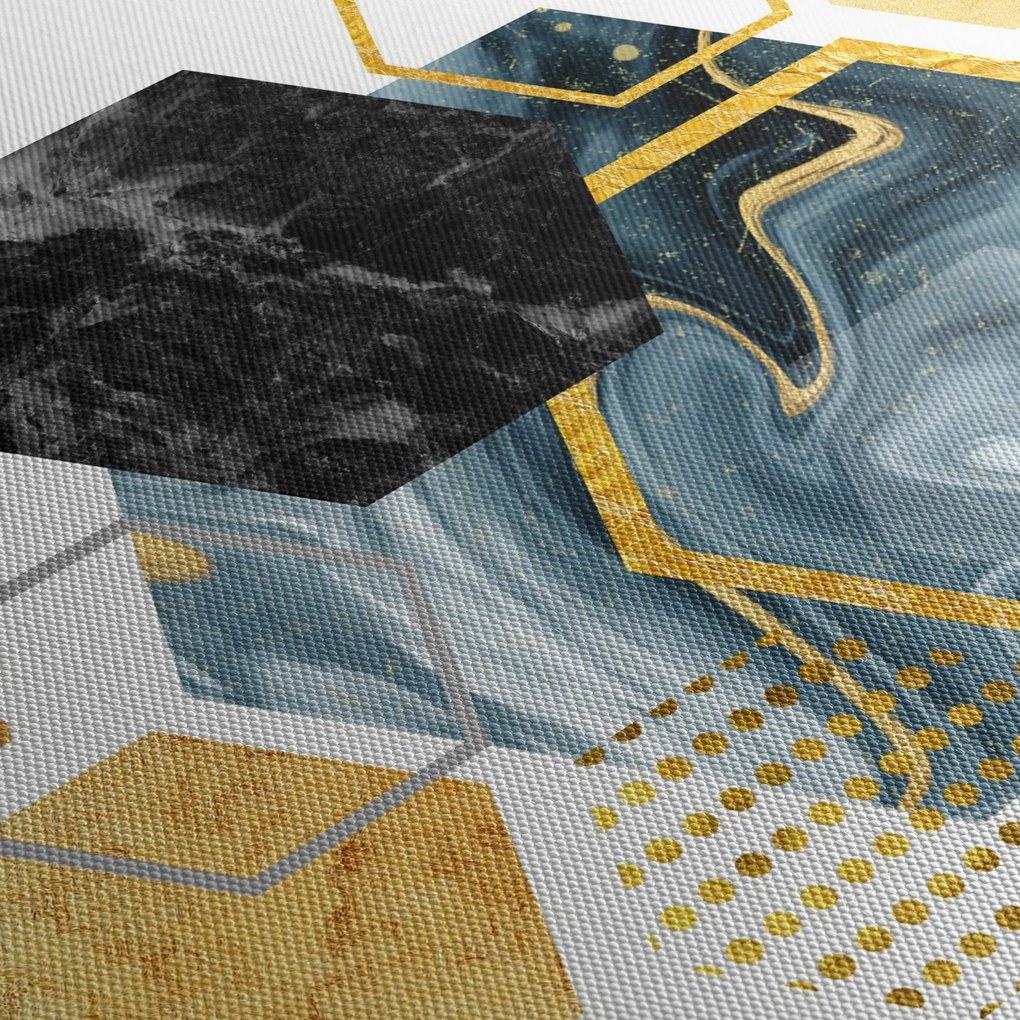 Kép - Sokszög (120x50 cm)