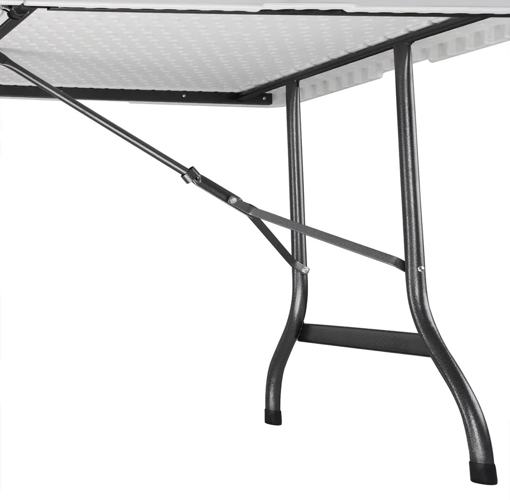 Casaria® Összecsukható asztal fehér - 183x76 cm