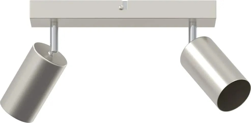 vidaXL Mennyezeti spotlámpa fényszórókkal Nikkel 26 x 6 x 16 cm Fém