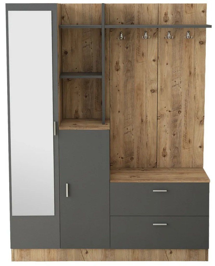 Előszoba szett Dana Atlanitc Pine és Anthracite