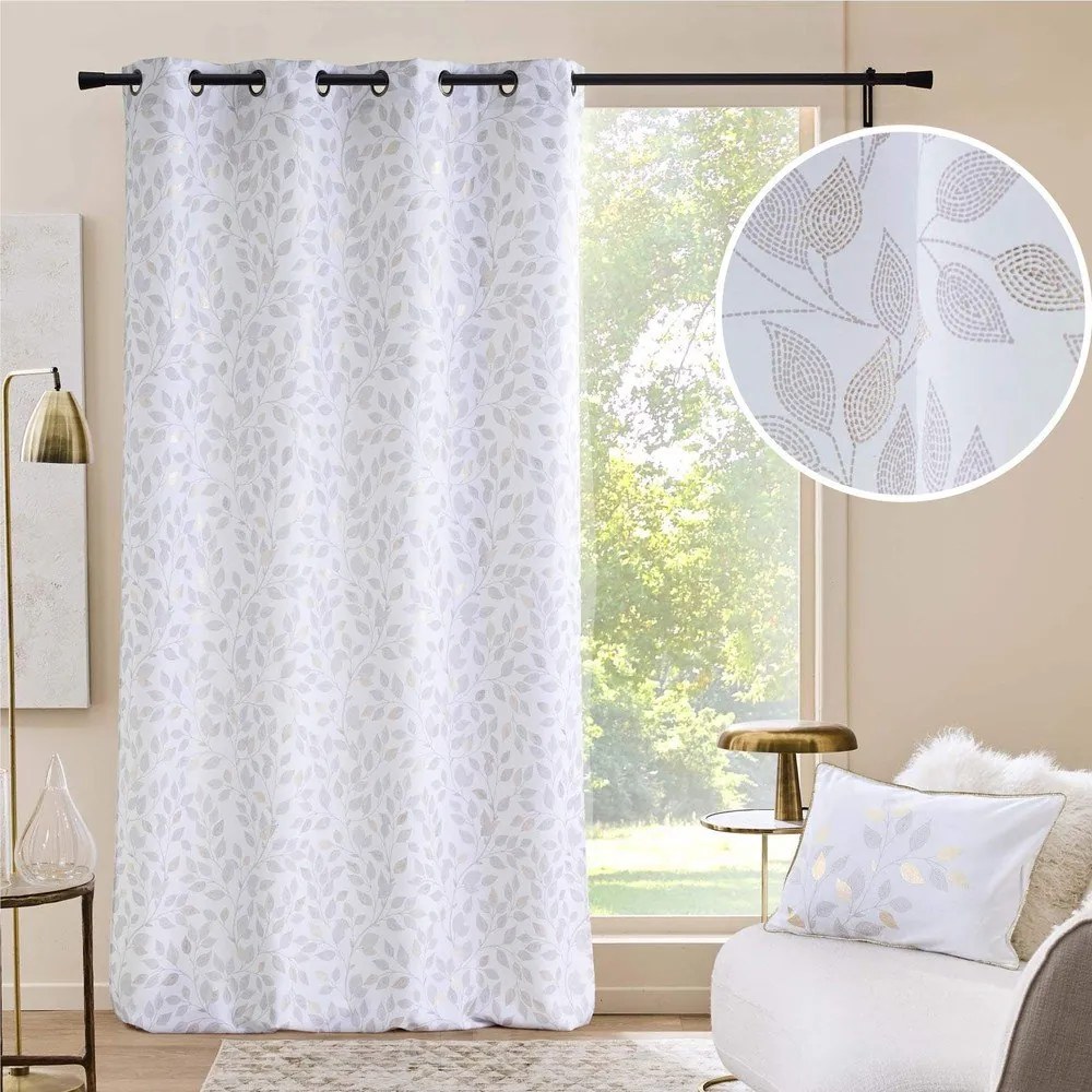 Fehér függöny 140x260 cm Duchesse – douceur d'intérieur