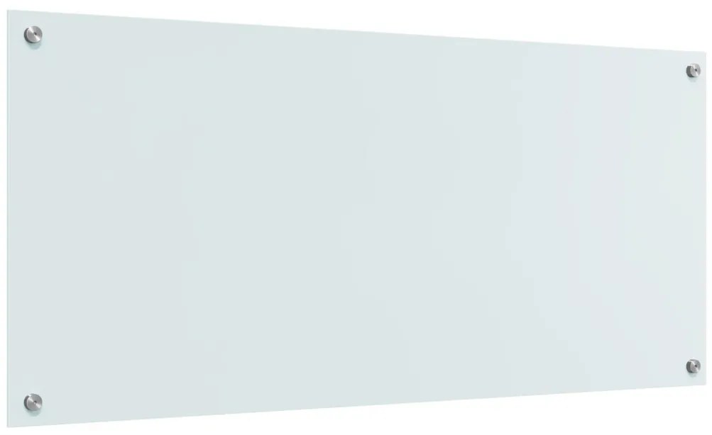 Konyhai Csempe Fehér 110x50x0,6 cm Edzett Üveg