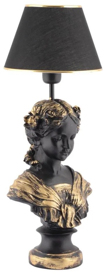 Asztali lámpa OPELYA 1xE27/40W/230V fekete/arany