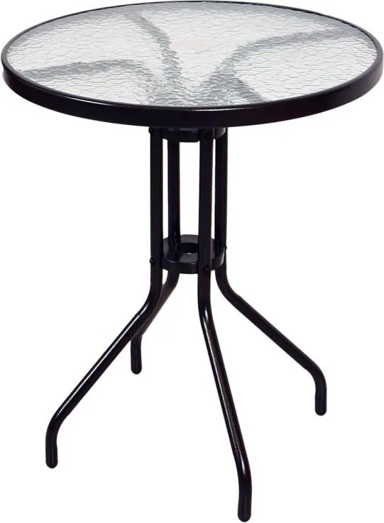 Kerti balkon szett polirattan 2 szék + üvegasztal