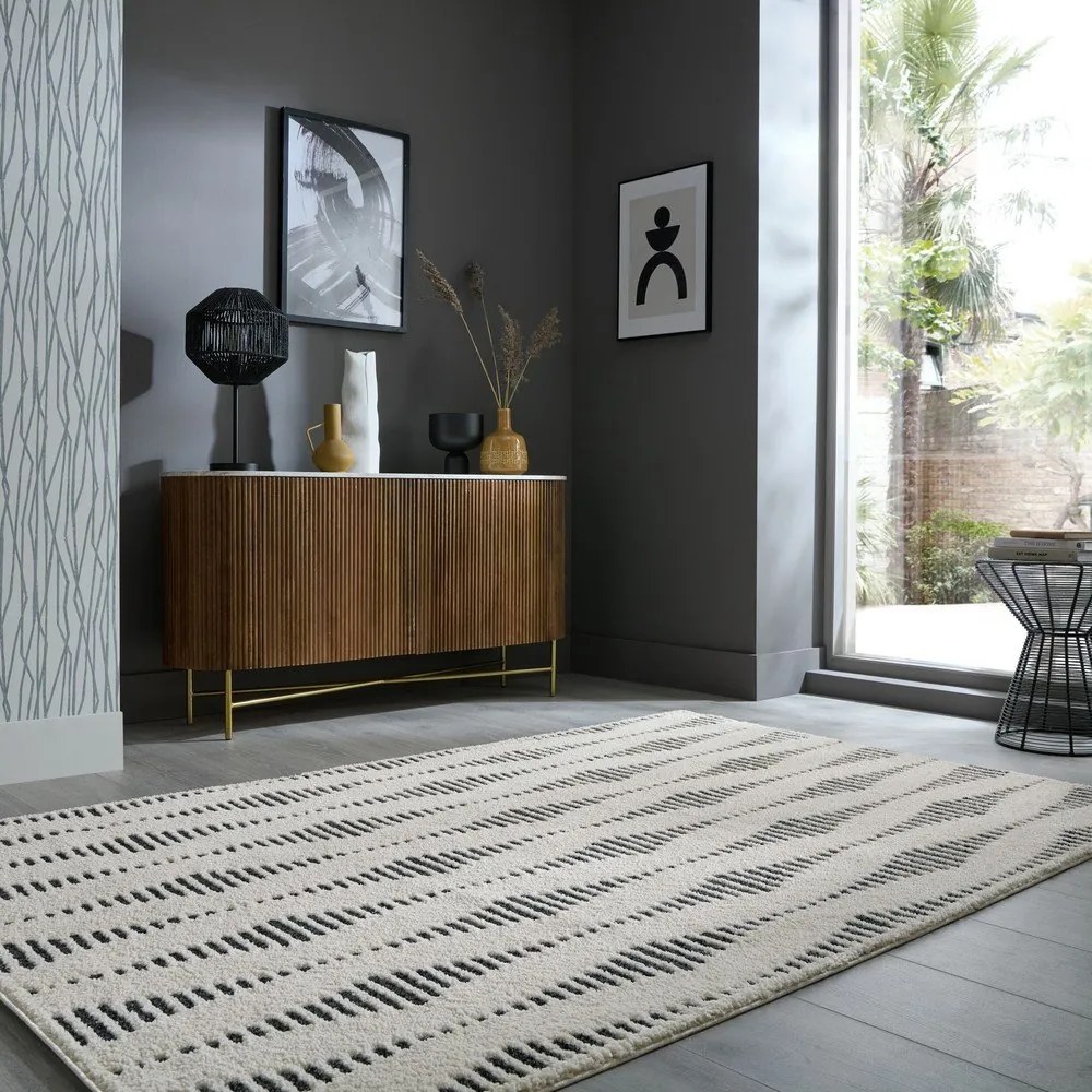 Krémszínű szőnyeg 200x290 cm Knot – Flair Rugs