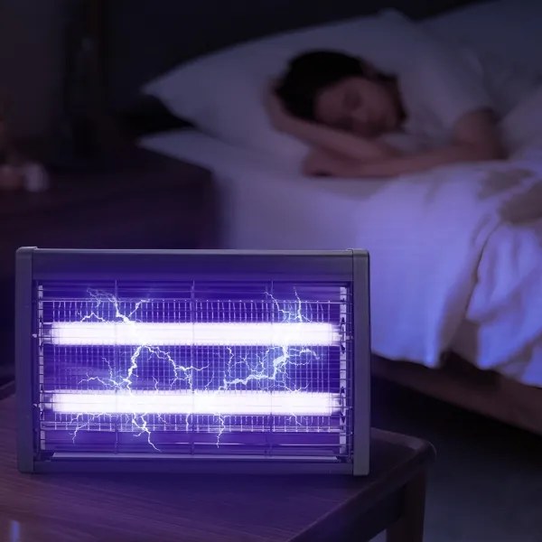 Brilagi - Elektromos rovarcsapda 2xUV/18W/230V 100 m2 fekete