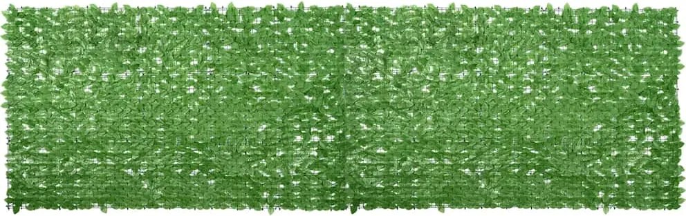 vidaXL zöld leveles erkélyparaván 500 x 150 cm