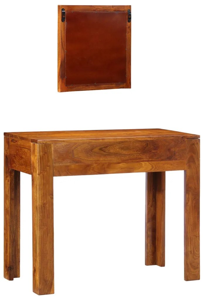 Sminktükör Honey Brown Tömör Akác Fából