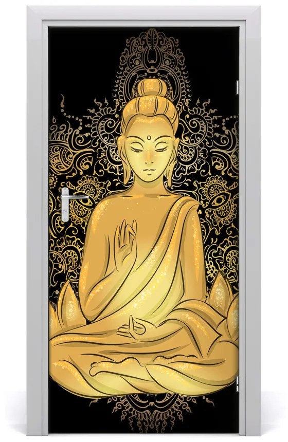 Poszter tapéta ajtóra Buddha mandala 95x205 cm