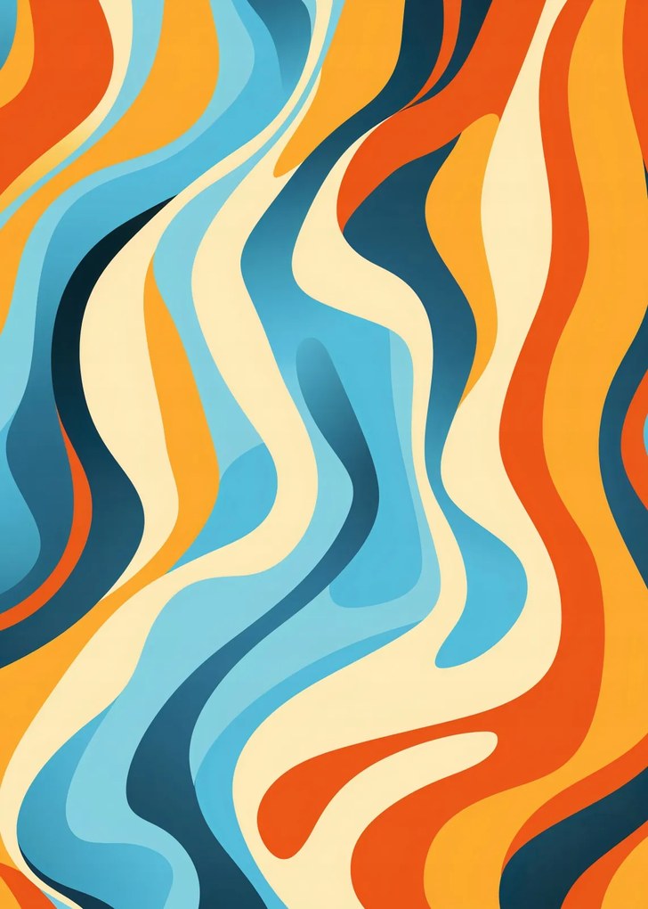 Poszter 25x35cm Táncoló hullámok