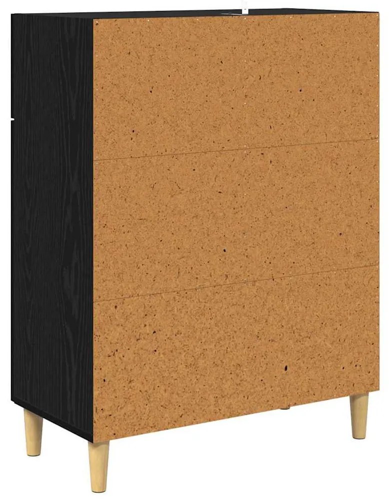Széf fiókkal Musta tammi 34 x 69.5 x 89 cm Faanyag