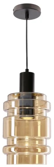 Kábelre szerelt RADON függőlámpa 1xE27/40W/230V füstös bézs