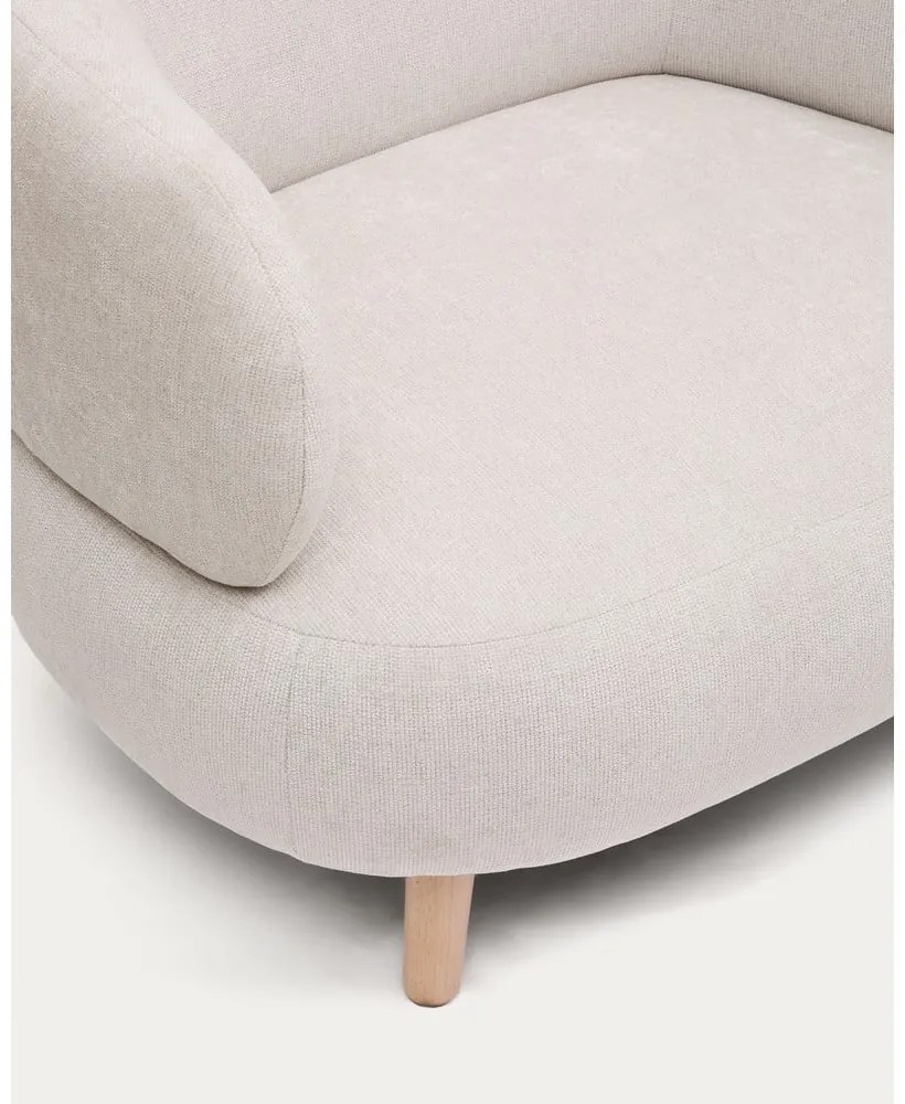 Bézs zsenília fotel Luisa – Kave Home