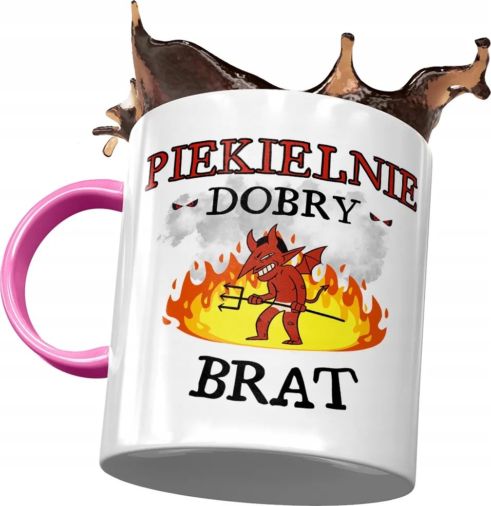 Rózsaszín Bögre Testvérnek Születésnapi Ajándék Nyomtatott Fotóval