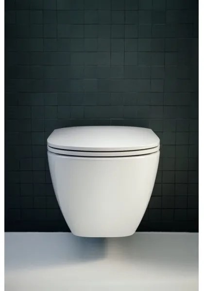 LAUFEN H8660800000001 - Függesztett WC LUA, kerámia/fehér + SoftClose WC-ülőke LUA, fehér