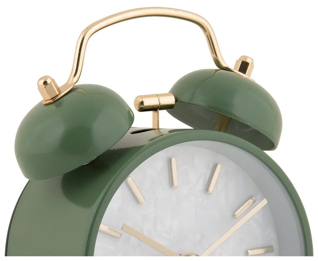 Karlsson 6009DG design ébresztőóra, zöld, átmérő12 cm