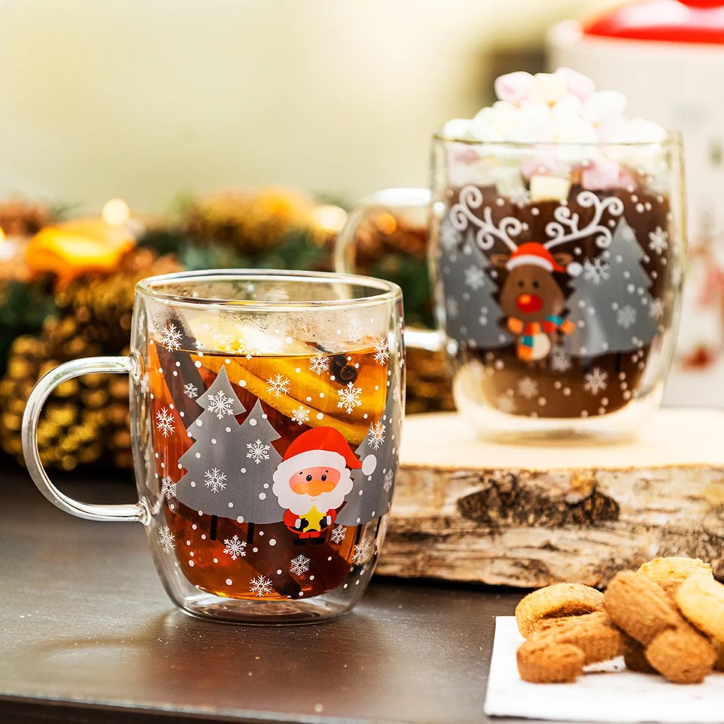 4Home Hot&Cool Mug Santa thermo pohár 270 ml, 2 db