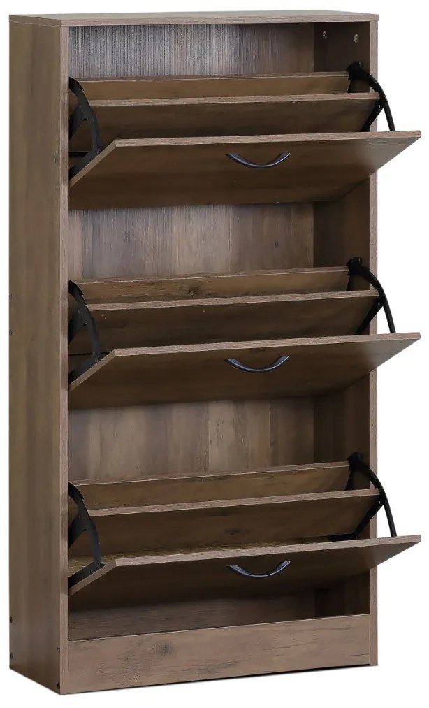 Dulap pentru pantofi, culoare nuc, MDF