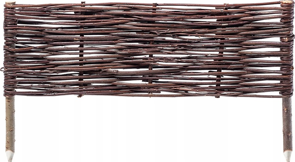 Kerti Rózsafa Fonott Gyepszegély Kerítés 60x30 cm Magas Kerítés
