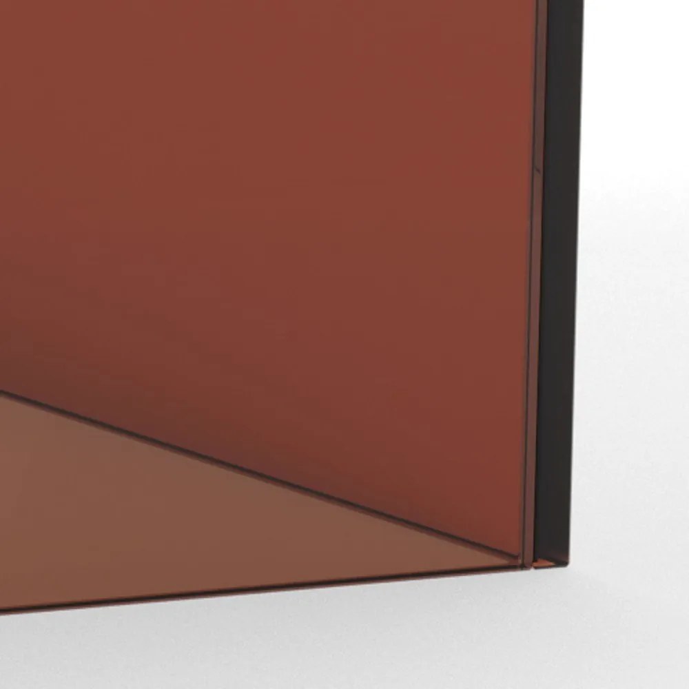 Barna üveg dohányzóasztal szett 2 db-os 50x50 cm Dice – Actona