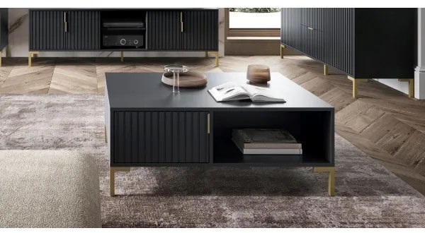 FLOP fekete dohányzóasztal