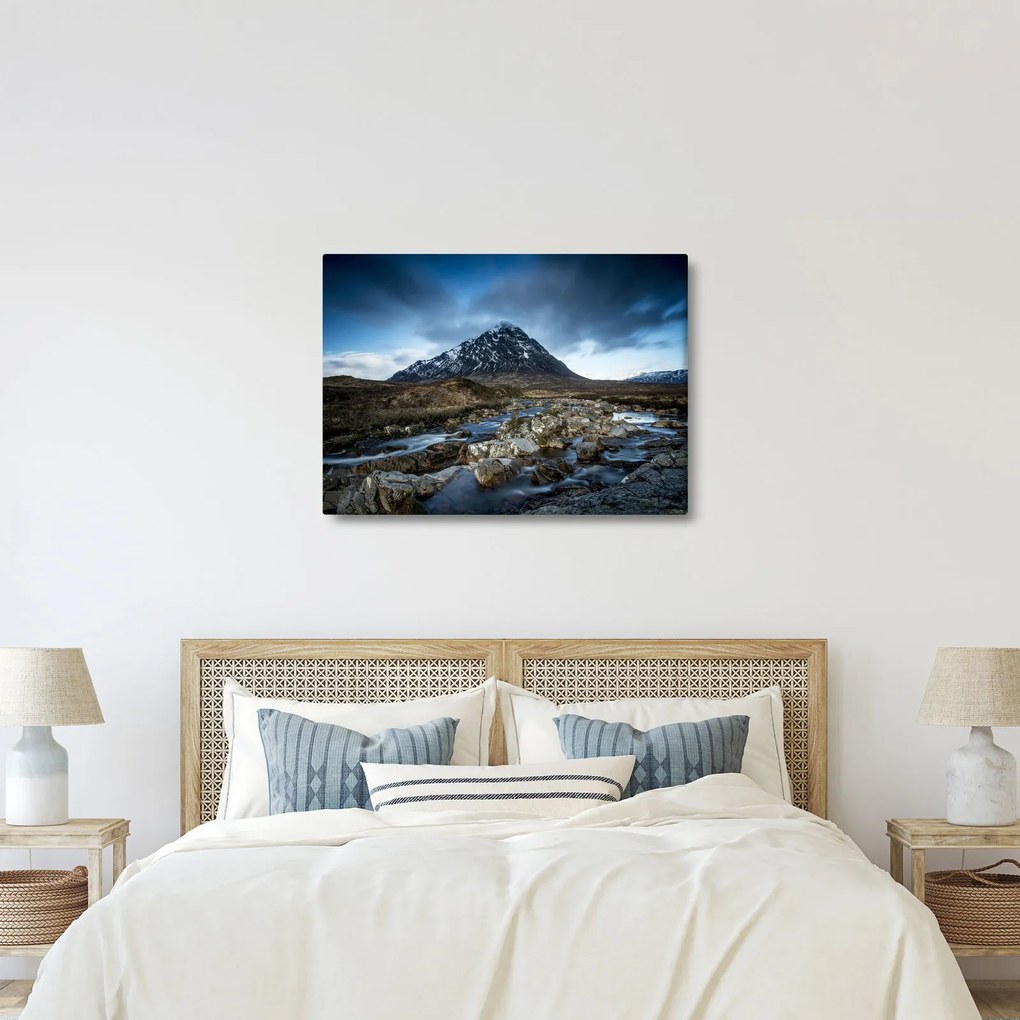 Hegy és a folyó képe (70x50 cm)