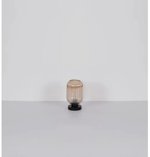 Globo 15469TA - Asztali lámpa NORMY 1xE27/40W/230V barna