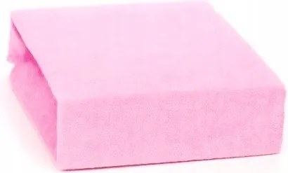 Frottír Lepedő Gumis Rózsaszín 200x220