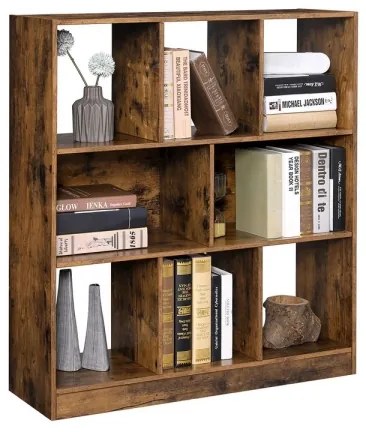 NAVARO barna könyvespolc