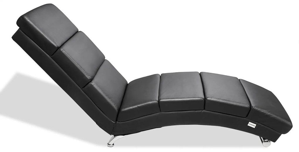 Casaria® London napozóágy - fekete