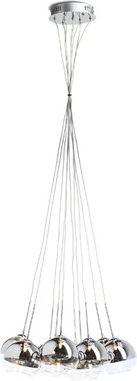 RENDL R10513 ASTRAL Többágú Függesztett Lámpa Átlátszó Üveg IP20