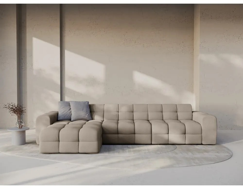 Barna sarokkanapé (bal oldali-heverő résszel) Kendal – Micadoni