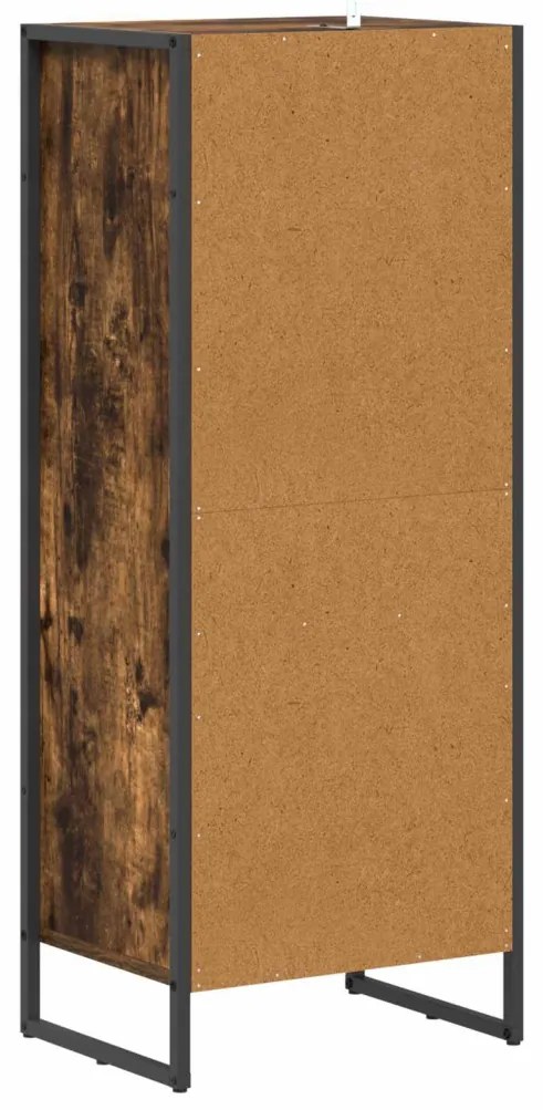 vidaXL Fürdőszoba Székény Füstös tölgy 40 x 30 x 100 cm Faanyag