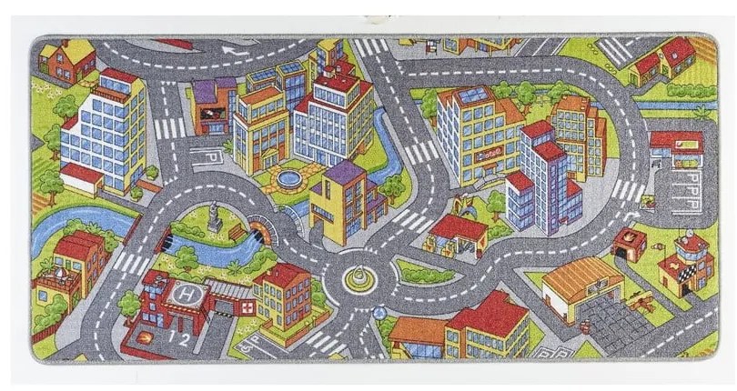 Smart City gyerekszőnyeg, 90 x 200 cm - Hanse Home