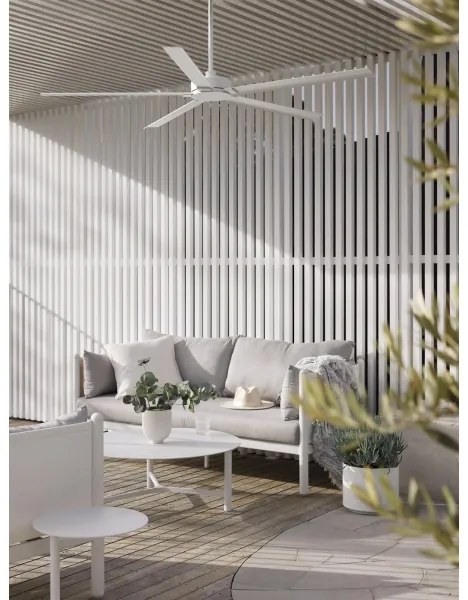 Lucci air 21616049 - Mennyezeti ventilátor MONZA IP55 fehér + távirányítás