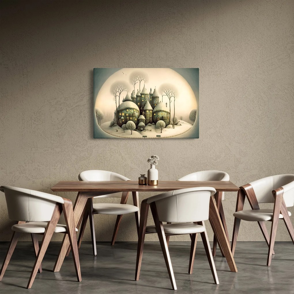 Kép - Mesebeli házikók (90x60 cm)