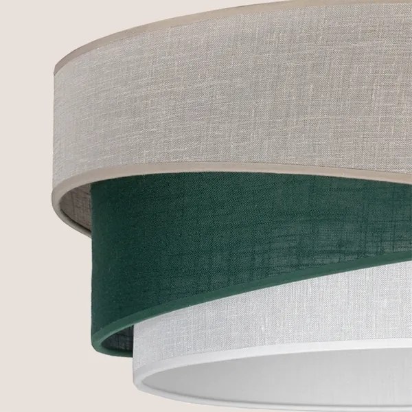 Brilagi - ARROW kábeles függőlámpa 1xE27/60W/230V Ø 45 cm bézs/zöld/fehér
