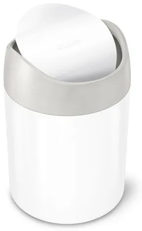 Simplehuman Mini bin szemétkosár szabadon álló 1,5 l fehér acél matt SHCW2079