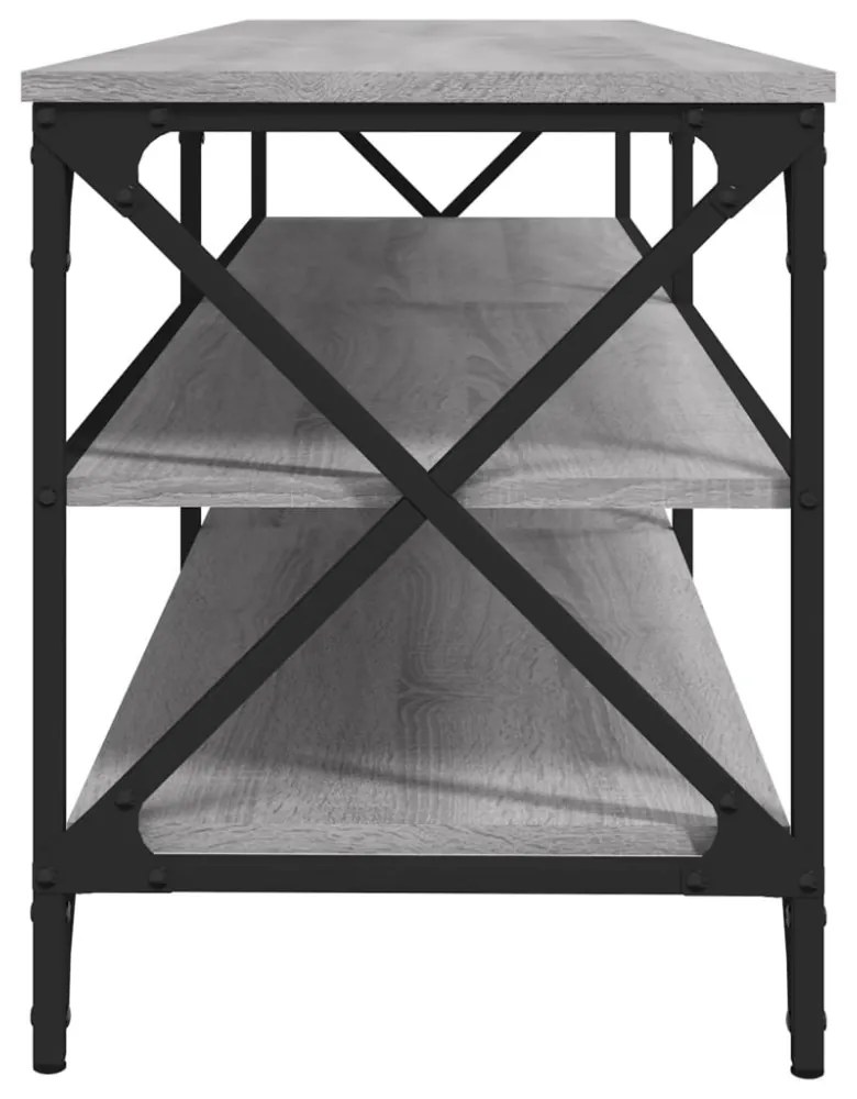 szürke sonoma színű szerelt fa TV-szekrény 160 x 40 x 50 cm