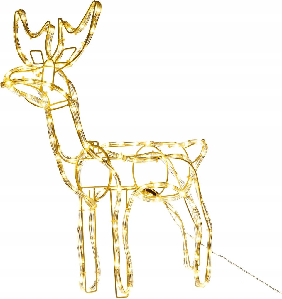 Világító Rénszarvas Nagy 144LED Karácsonyi Dekoráció Lámpa Fej Dekoráció