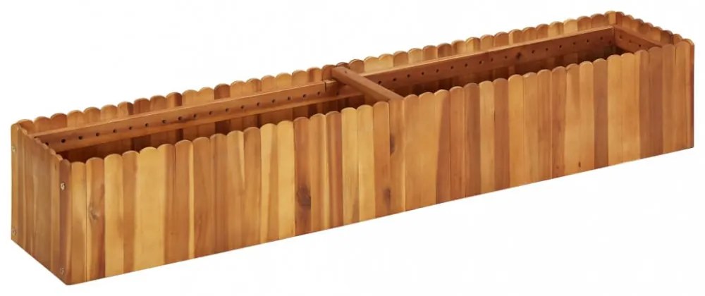 tömör akácfa kerti magaságyás 150 x 30 x 25 cm
