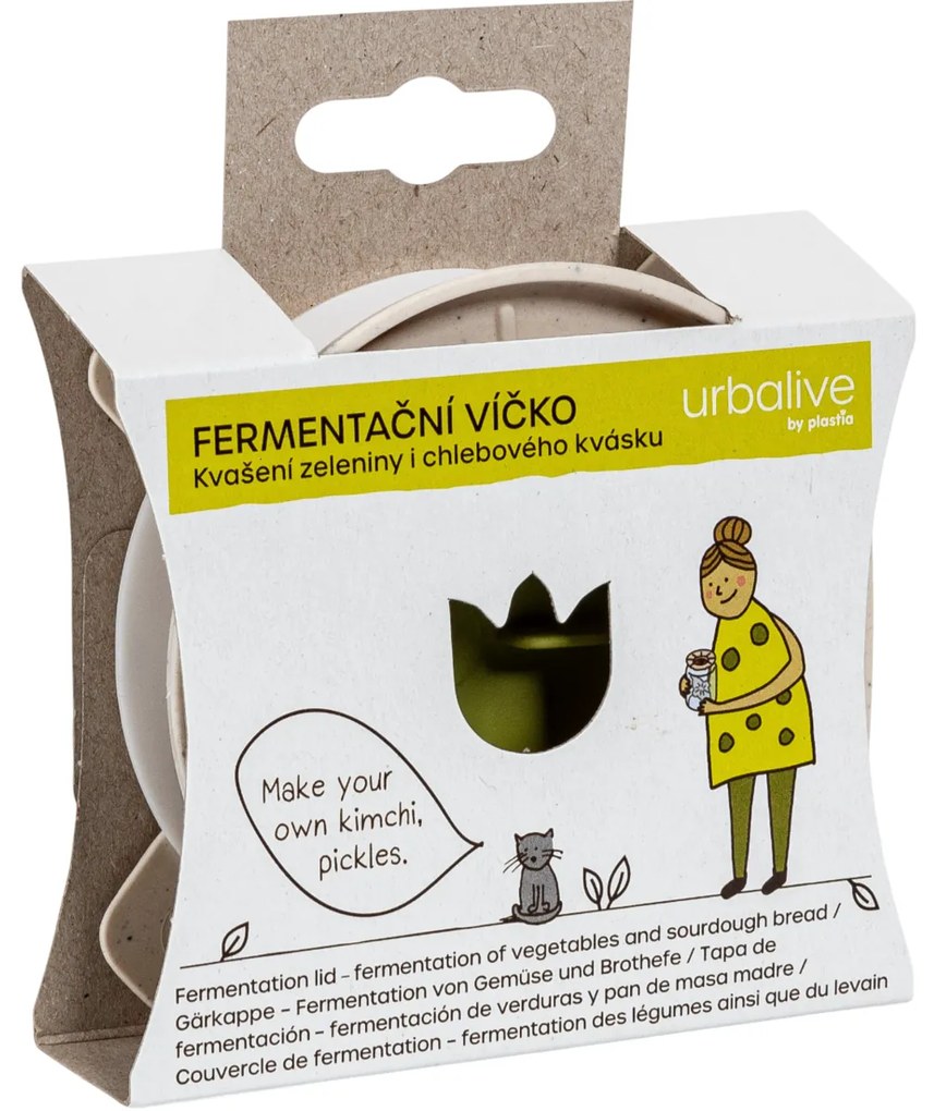 Plastia Fermentációs készlet - elefántcsont, kávézaccal, zöld