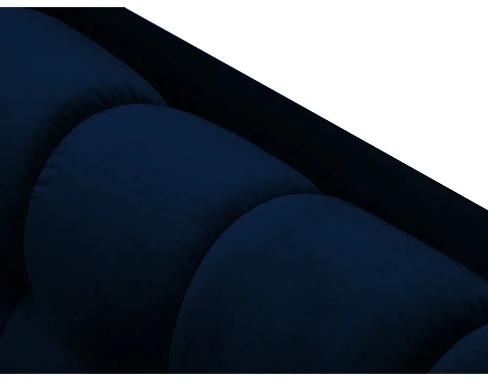 Bali sötétkék bársony sarokkanapé, jobb oldali - Cosmopolitan Design