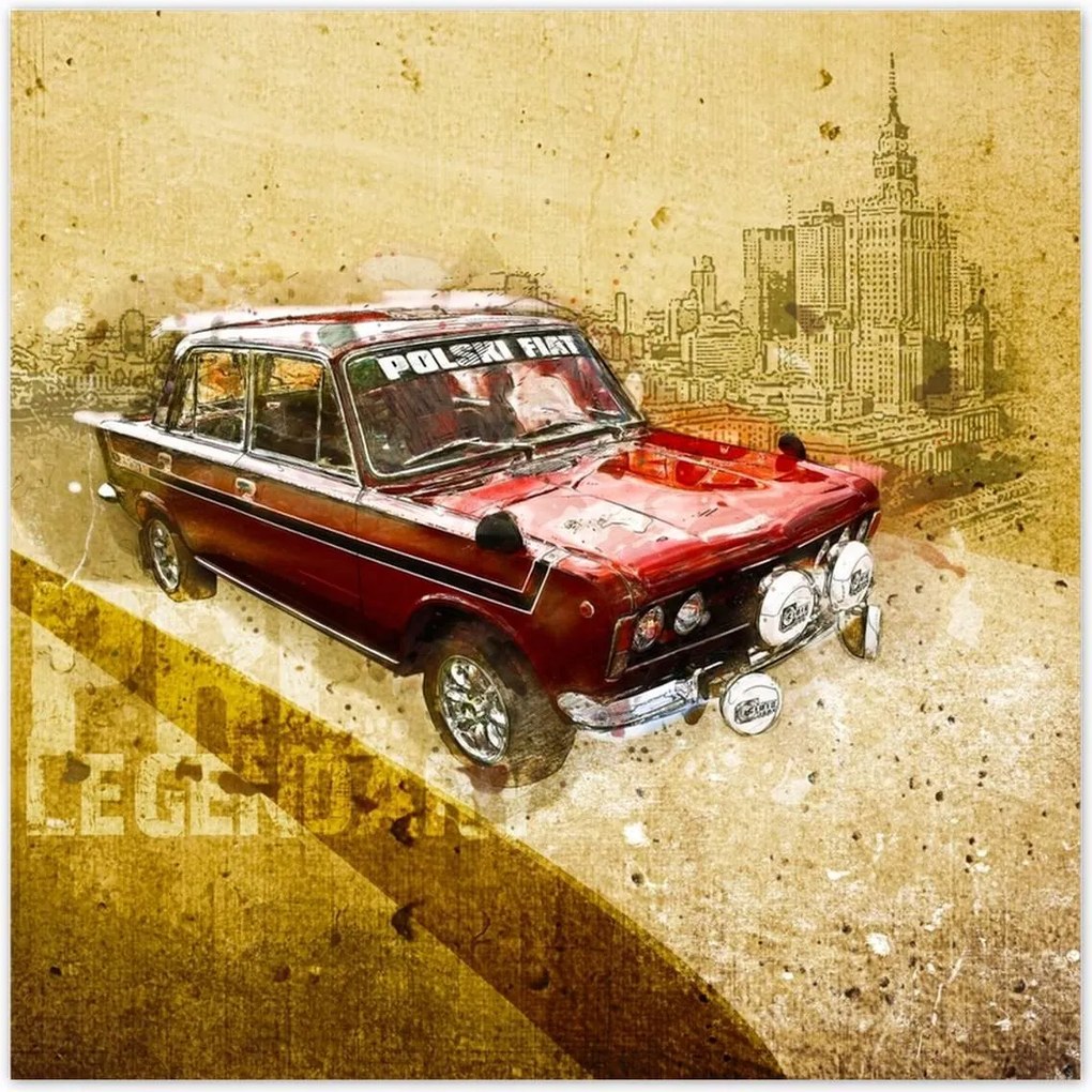 Poszterek 100x100 Legendás Fiat 125p