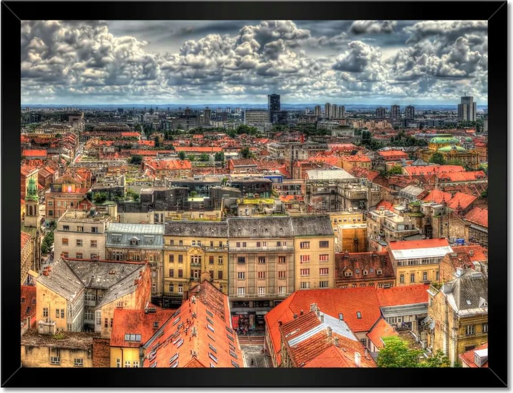 Poszterek keretben 40x30 Panoráma Zágráb