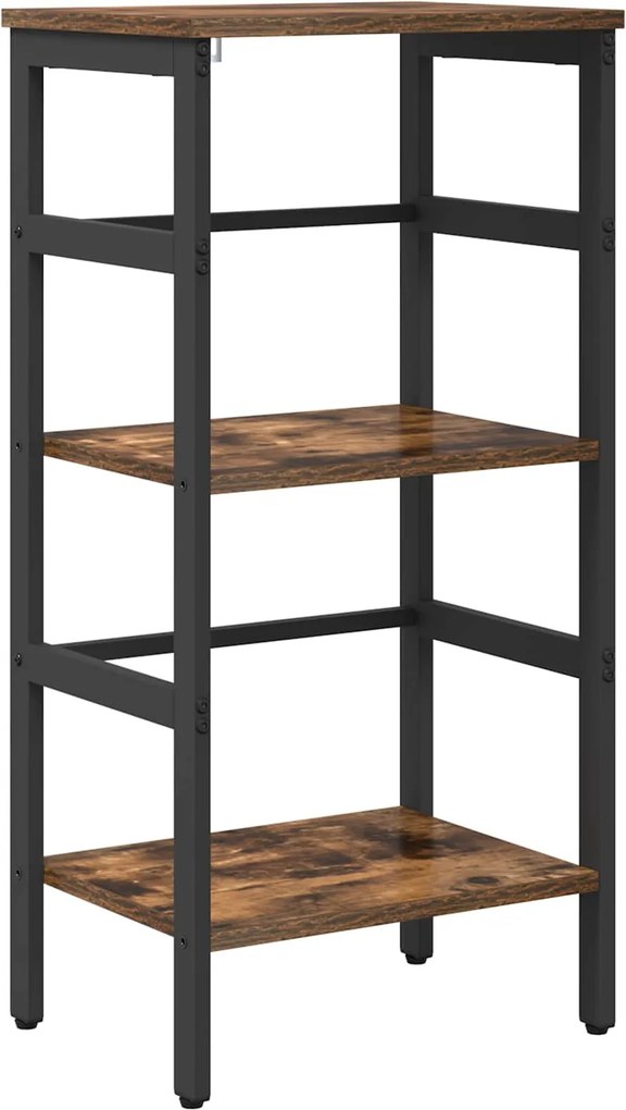 vidaXL Könyvespolc Füstölt tölgy 40 x 29,5 x 81 cm Faanyag