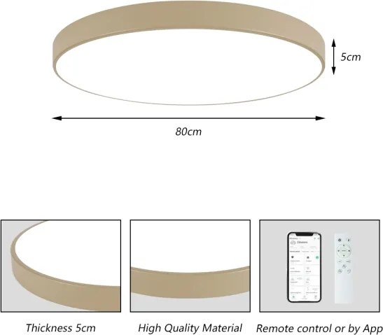 Brilagi - LED dimmelhető világítótest POOL SMART LED/100W/230V 80 cm bézs Wi-Fi Tuya + távirányító