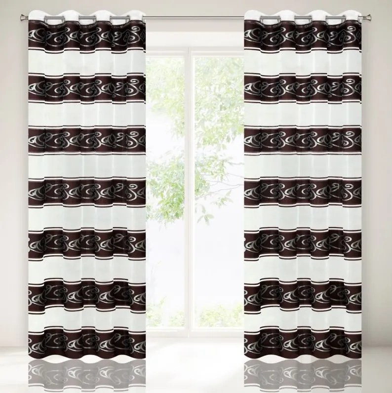 Ablakra Kész Függöny Róka Kerekek 140x250 Csíkos Eurofirany