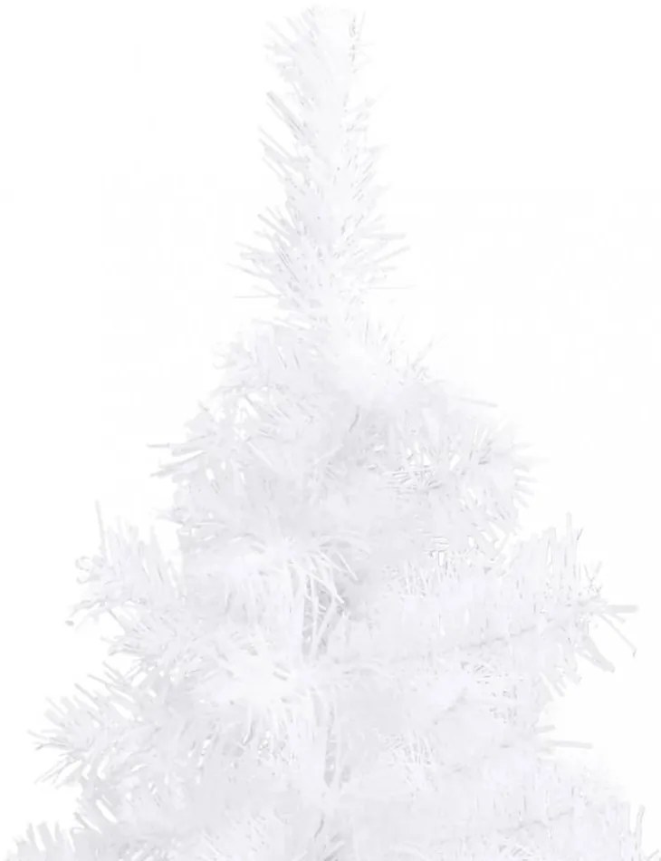 fehér PVC sarok műkarácsonyfa 210 cm
